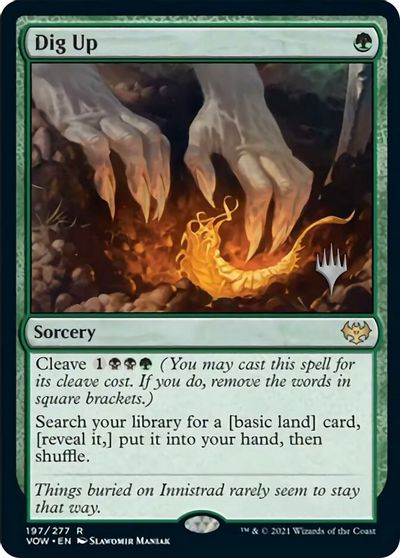 Dig Up (Promo Pack) [Innistrad: Crimson Vow Promos] | Cards and Coasters CA