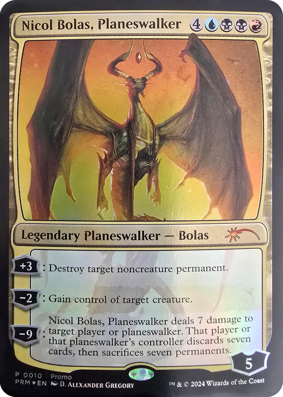 Nicol Bolas, Planeswalker [Media Promos] | Cards and Coasters CA