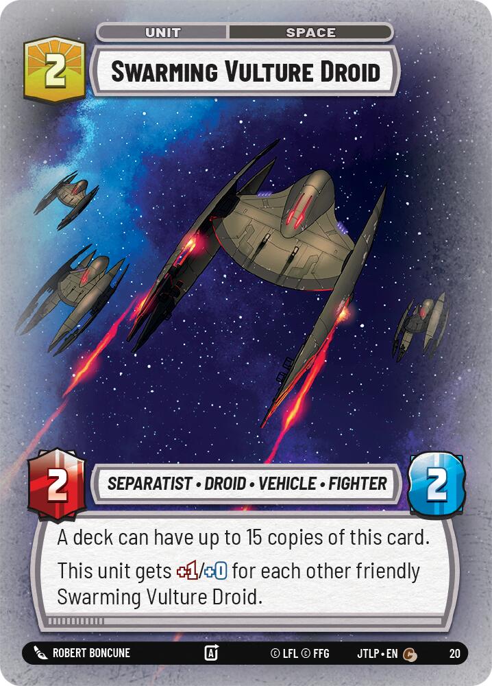 Swarming Vulture Droid (20) [Jump to Lightspeed: Weekly Play] | Cards and Coasters CA