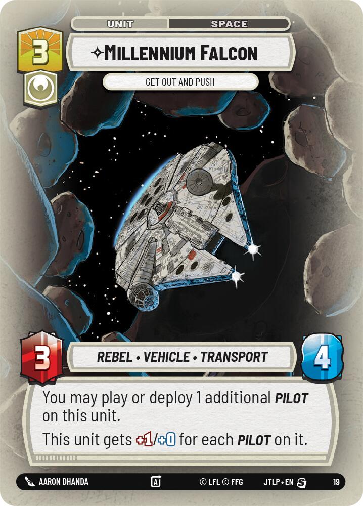 Millennium Falcon - Get Out And Push (19) [Jump to Lightspeed: Weekly Play] | Cards and Coasters CA