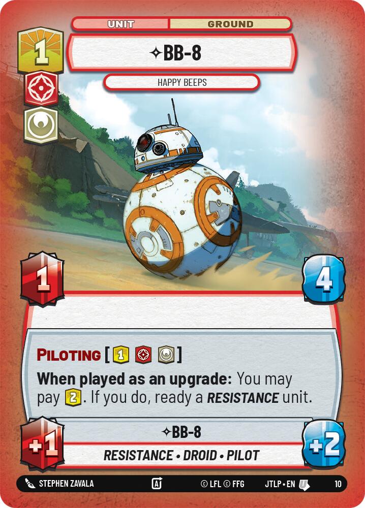 BB-8 - Happy Beeps (10) [Jump to Lightspeed: Weekly Play] | Cards and Coasters CA