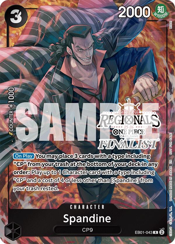 Spandine (Offline Regional Finalist Card Set 2025 Vol.1) [One Piece Promotion Cards] | Cards and Coasters CA