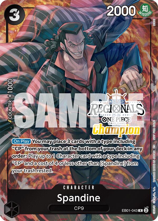 Spandine (Offline Regional Champion Card Set 2025 Vol.1) [One Piece Promotion Cards] | Cards and Coasters CA