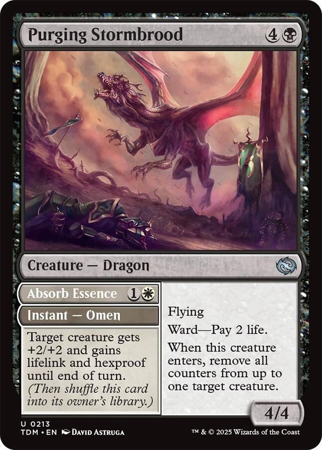 Purging Stormbrood [Tarkir: Dragonstorm] | Cards and Coasters CA