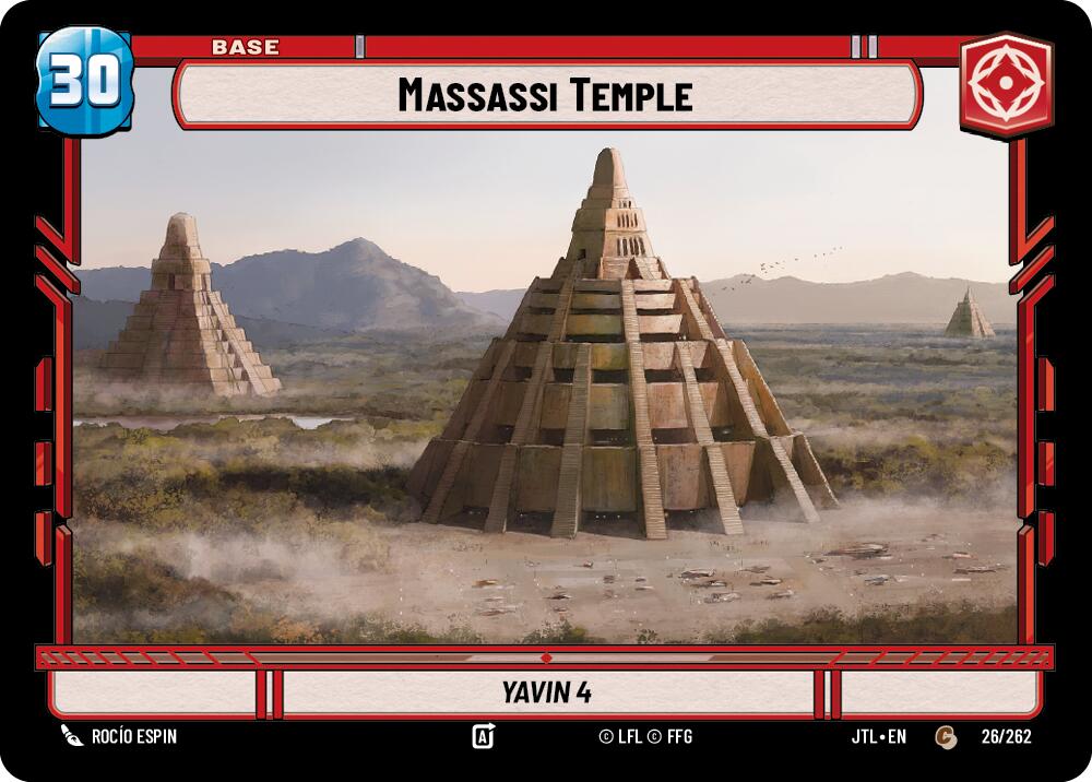 Massassi Temple // Shield (026/262 // T04/T04) (026/262 // T04/T04) [Jump to Lightspeed] | Cards and Coasters CA
