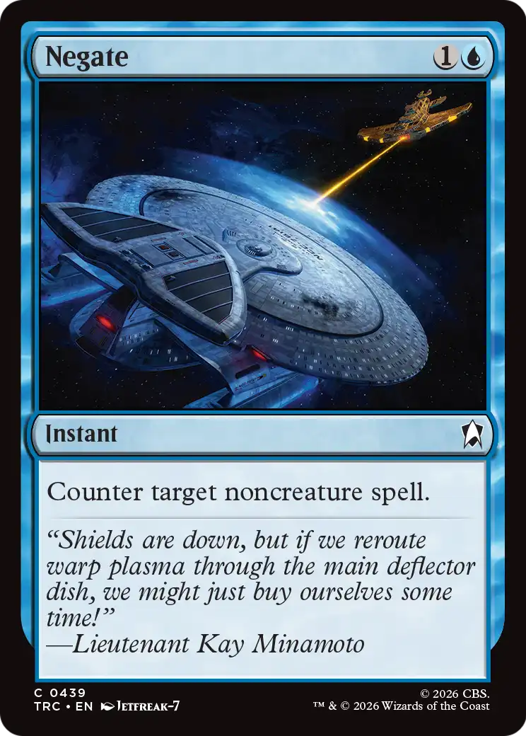 Negate (Surge Foil) [Star Trek Commander] | Cards and Coasters CA