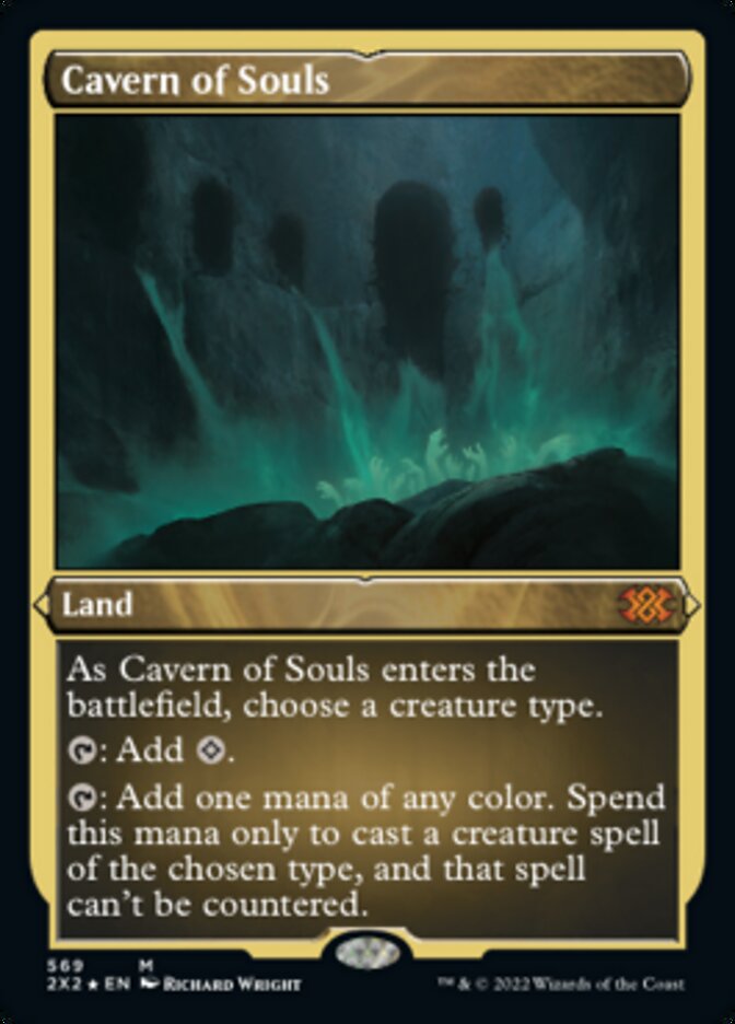 Cavern of Souls (Foil Etched) [Double Masters 2022] | Cards and Coasters CA