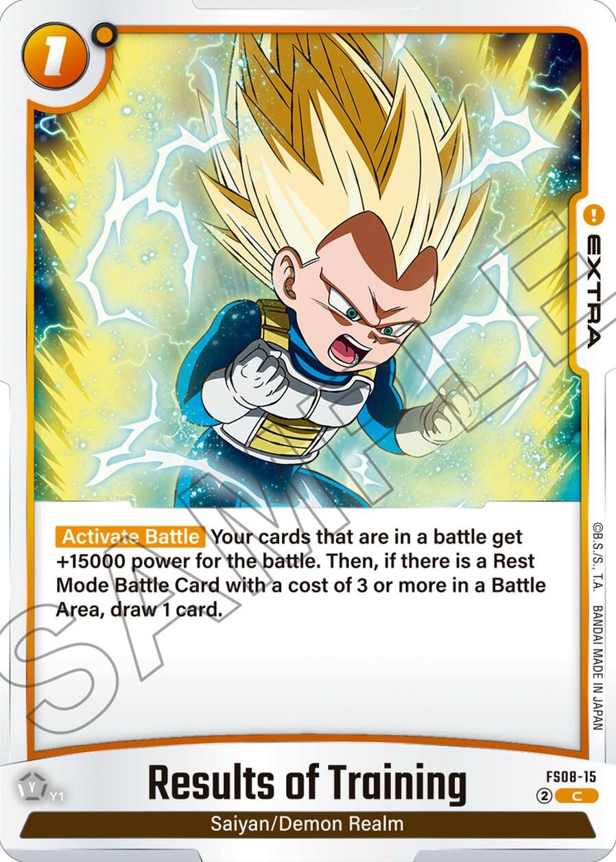 Results of Training [Starter Deck: Vegeta (Mini) Super Saiyan 3] | Cards and Coasters CA