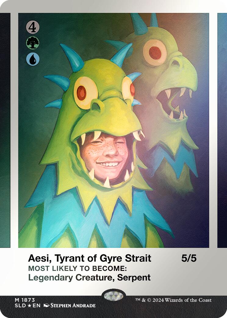 Aesi, Tyrant of Gyre Strait (Rainbow Foil) [Secret Lair Drop Series] | Cards and Coasters CA