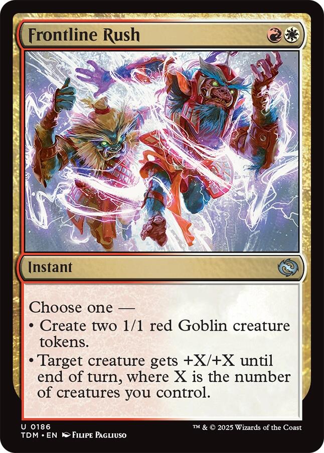 Frontline Rush [Tarkir: Dragonstorm] | Cards and Coasters CA