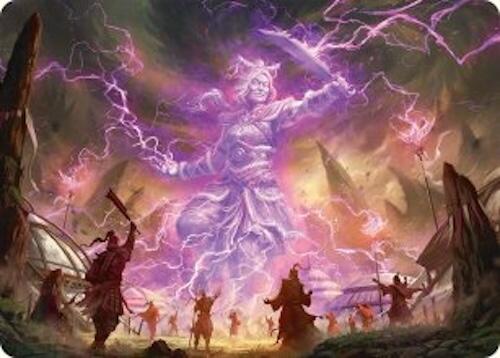 Smile at Death Art Card (4/54) [Tarkir: Dragonstorm Art Series] | Cards and Coasters CA
