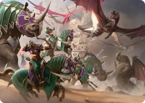United Battlefront Art Card (5/54) [Tarkir: Dragonstorm Art Series] | Cards and Coasters CA