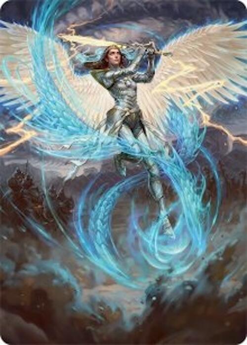 Elspeth, Storm Slayer Art Card (49/54) [Tarkir: Dragonstorm Art Series] | Cards and Coasters CA