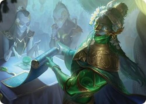 Sibsig Appraiser Art Card (8/54) [Tarkir: Dragonstorm Art Series] | Cards and Coasters CA