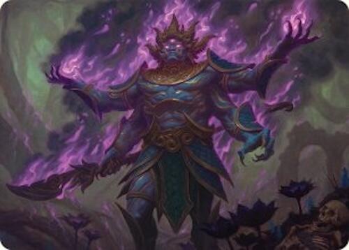 Rot-Curse Rakshasa Art Card (13/54) [Tarkir: Dragonstorm Art Series] | Cards and Coasters CA