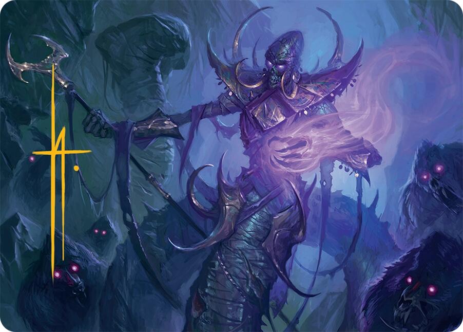 Sidisi, Regent of the Mire Art Card (14/54) (Gold-Stamped Signature) [Tarkir: Dragonstorm Art Series] | Cards and Coasters CA