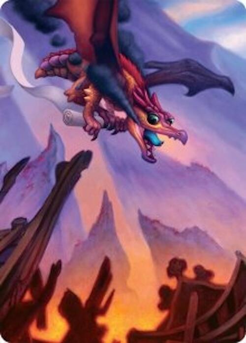 Scavenger Regent Art Card (45/54) [Tarkir: Dragonstorm Art Series] | Cards and Coasters CA