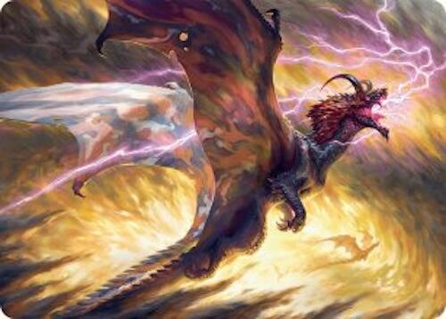 Stormscale Scion Art Card (17/54) [Tarkir: Dragonstorm Art Series] | Cards and Coasters CA