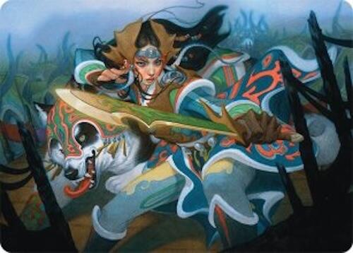 Eshki Dragonclaw Art Card (23/54) [Tarkir: Dragonstorm Art Series] | Cards and Coasters CA