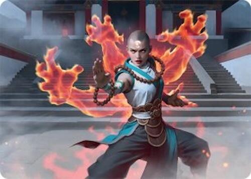Flamehold Grappler Art Card (24/54) [Tarkir: Dragonstorm Art Series] | Cards and Coasters CA