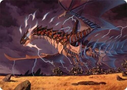Neriv, Heart of the Storm Art Card (25/54) [Tarkir: Dragonstorm Art Series] | Cards and Coasters CA