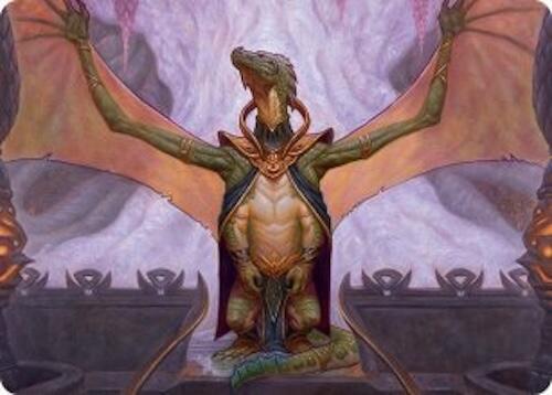 Kheru Goldkeeper Art Card (36/54) [Tarkir: Dragonstorm Art Series] | Cards and Coasters CA