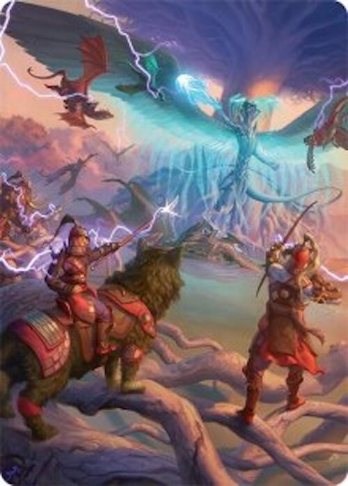 All-Out Assault Art Card (50/54) [Tarkir: Dragonstorm Art Series] | Cards and Coasters CA
