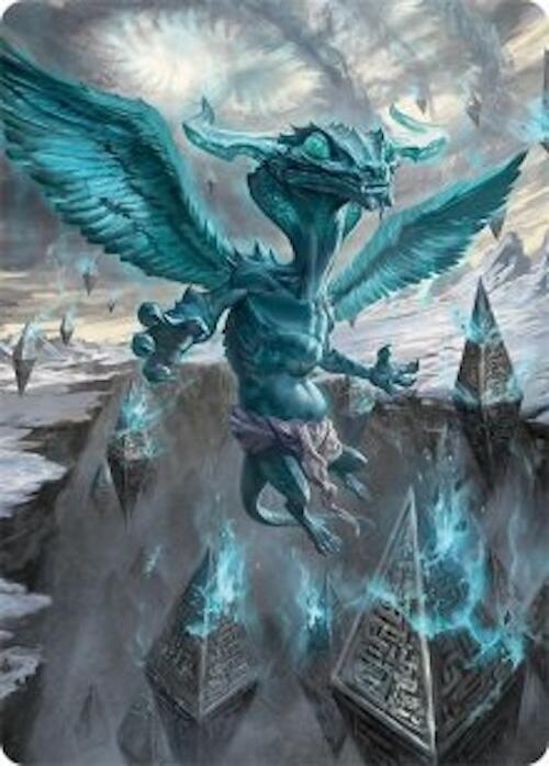 Ugin, Eye of the Storms Art Card (47/54) [Tarkir: Dragonstorm Art Series] | Cards and Coasters CA
