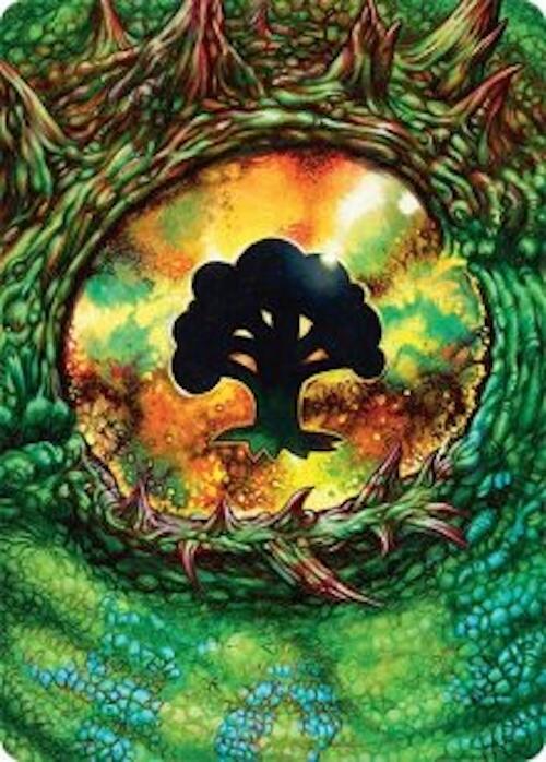 Forest Art Card (32/54) [Tarkir: Dragonstorm Art Series] | Cards and Coasters CA