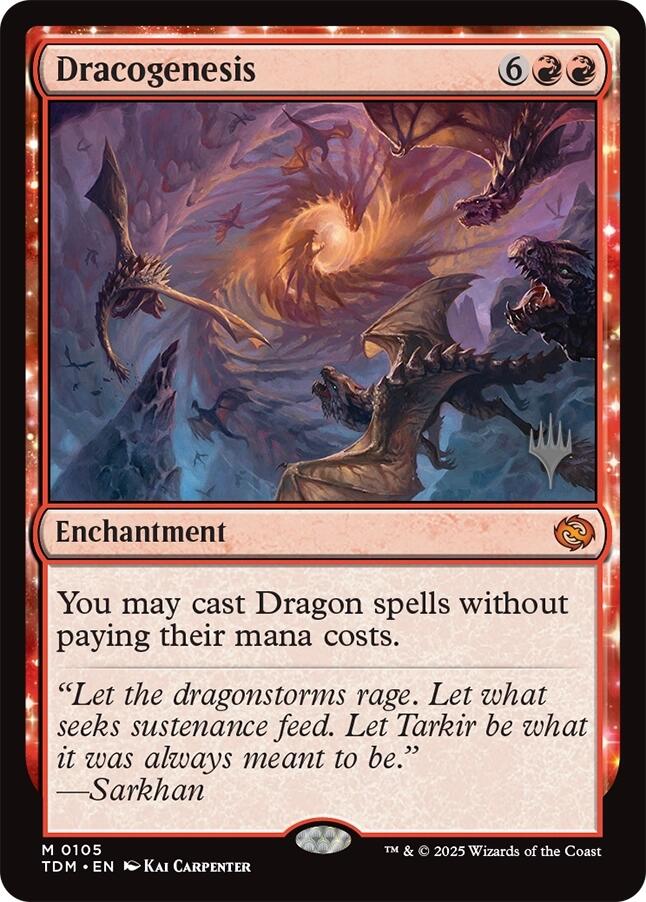 Dracogenesis [Tarkir: Dragonstorm Promos] | Cards and Coasters CA