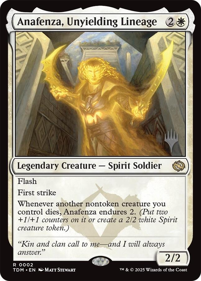 Anafenza, Unyielding Lineage [Tarkir: Dragonstorm Promos] | Cards and Coasters CA