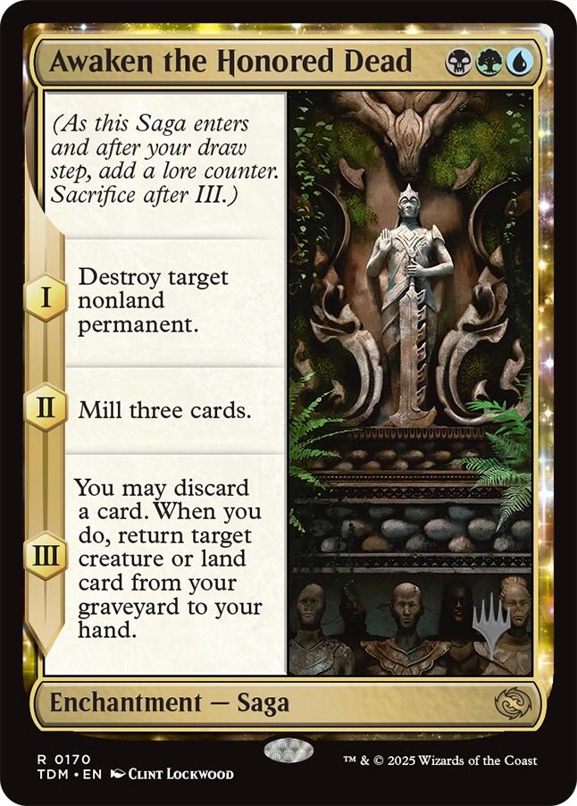 Awaken the Honored Dead [Tarkir: Dragonstorm Promos] | Cards and Coasters CA