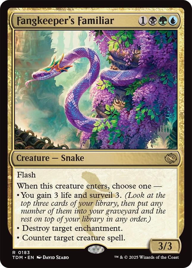 Fangkeeper's Familiar [Tarkir: Dragonstorm Promos] | Cards and Coasters CA