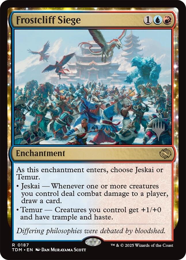 Frostcliff Siege [Tarkir: Dragonstorm Promos] | Cards and Coasters CA