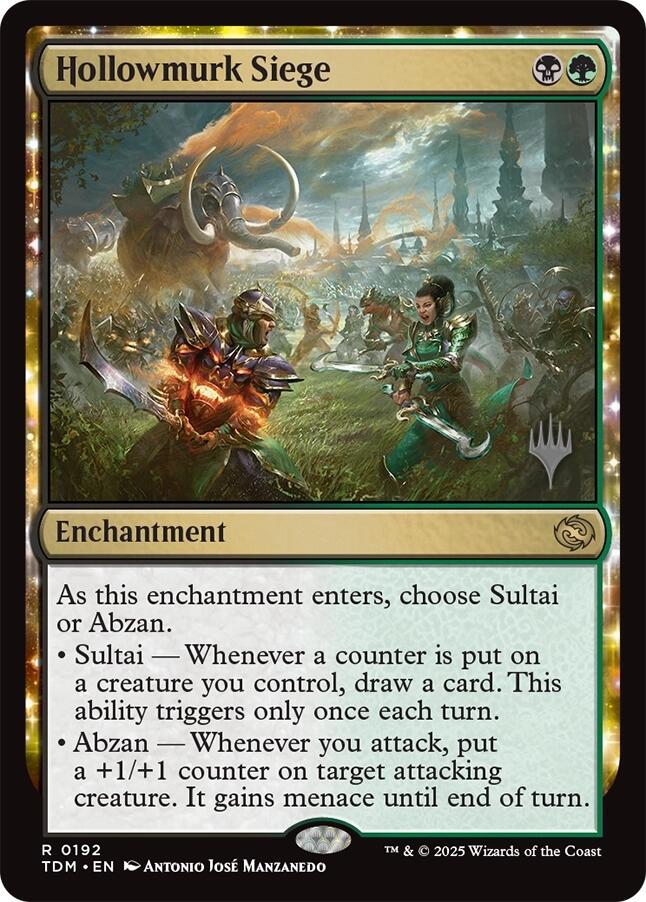 Hollowmurk Siege [Tarkir: Dragonstorm Promos] | Cards and Coasters CA