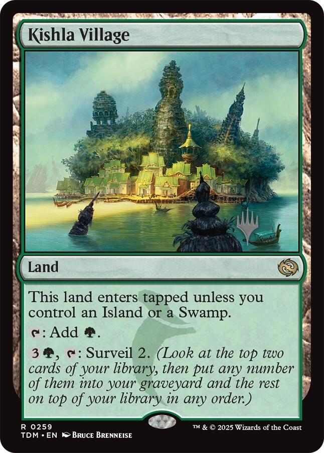 Kishla Village [Tarkir: Dragonstorm Promos] | Cards and Coasters CA