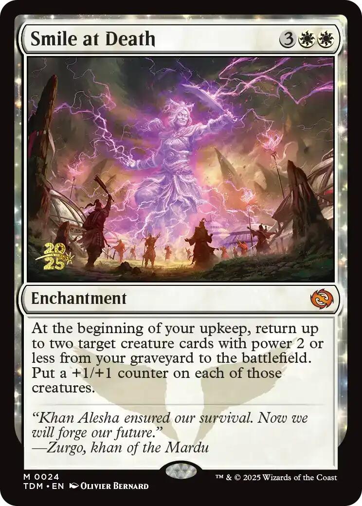 Smile at Death [Tarkir: Dragonstorm Prerelease Promos] | Cards and Coasters CA