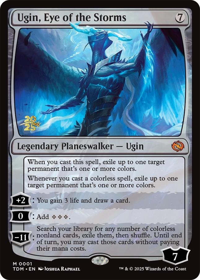 Ugin, Eye of the Storms [Tarkir: Dragonstorm Prerelease Promos] | Cards and Coasters CA