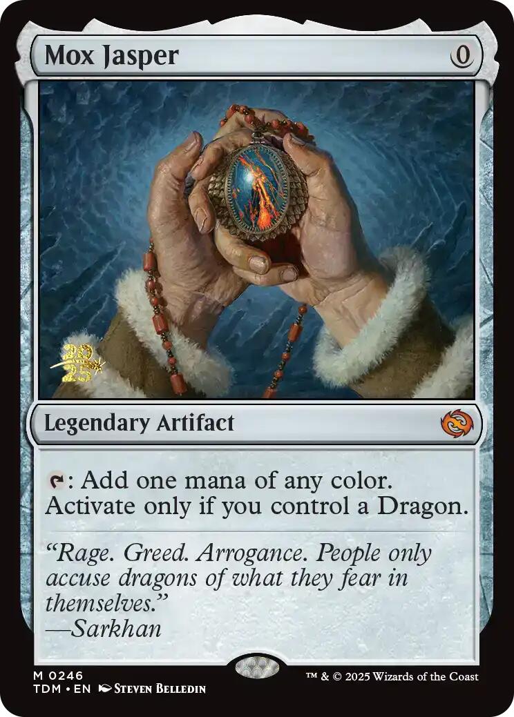 Mox Jasper [Tarkir: Dragonstorm Prerelease Promos] | Cards and Coasters CA