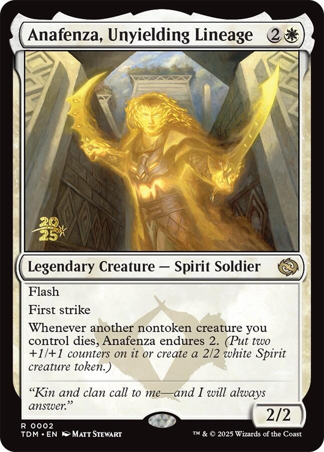 Anafenza, Unyielding Lineage [Tarkir: Dragonstorm Prerelease Promos] | Cards and Coasters CA
