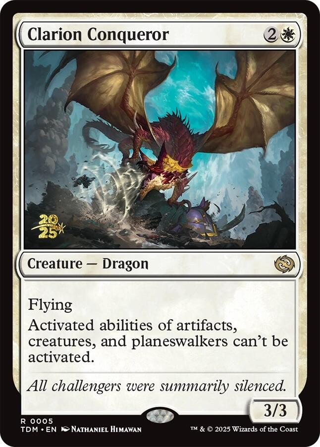 Clarion Conqueror [Tarkir: Dragonstorm Prerelease Promos] | Cards and Coasters CA