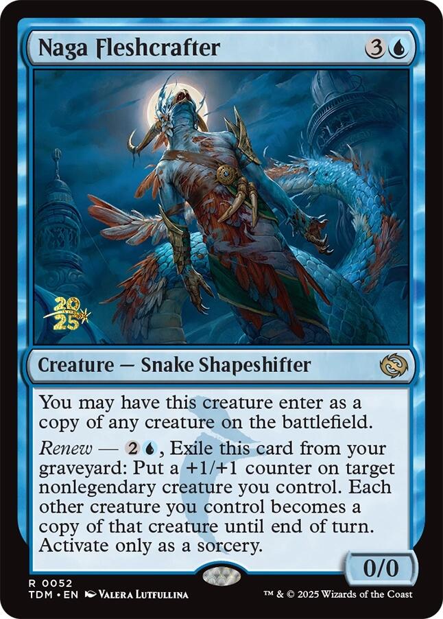 Naga Fleshcrafter [Tarkir: Dragonstorm Prerelease Promos] | Cards and Coasters CA