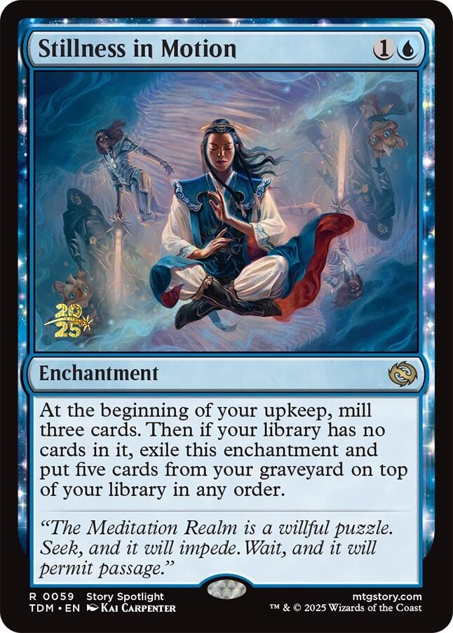 Stillness in Motion [Tarkir: Dragonstorm Prerelease Promos] | Cards and Coasters CA
