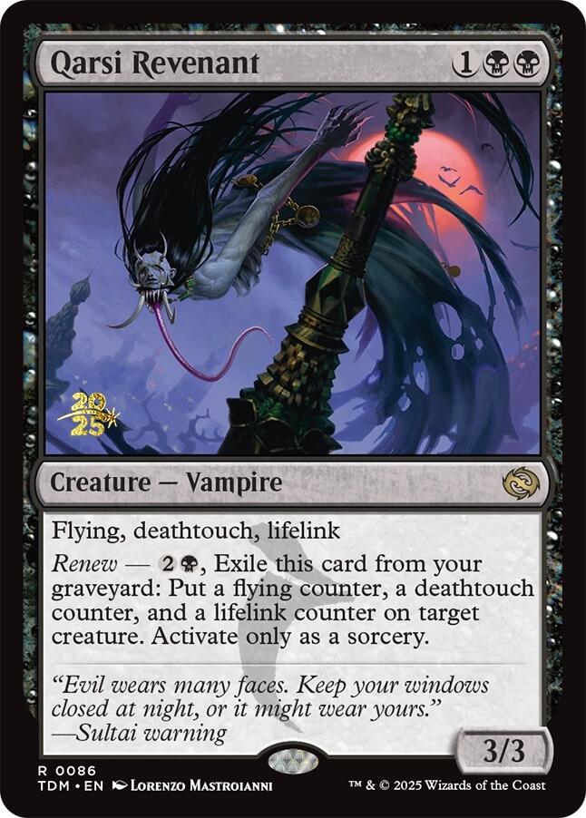 Qarsi Revenant [Tarkir: Dragonstorm Prerelease Promos] | Cards and Coasters CA