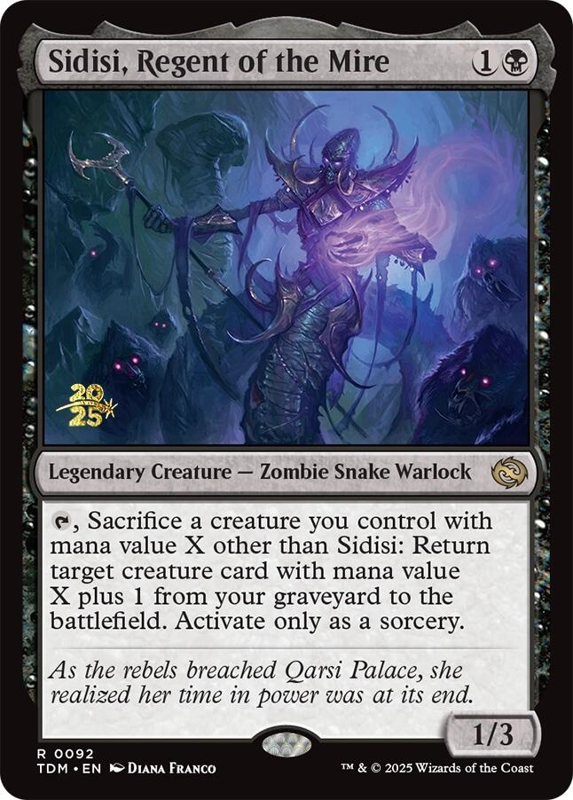 Sidisi, Regent of the Mire [Tarkir: Dragonstorm Prerelease Promos] | Cards and Coasters CA