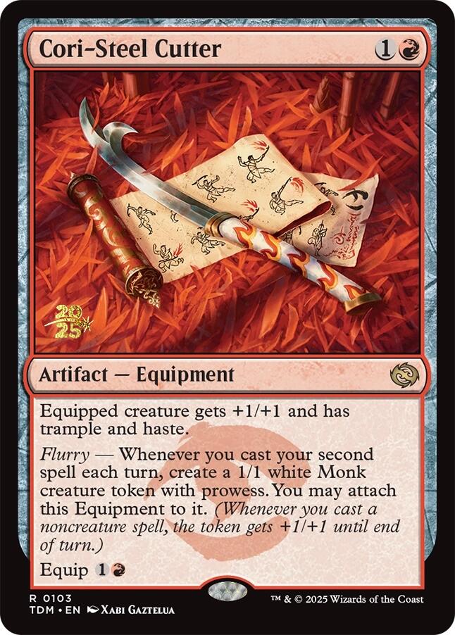Cori-Steel Cutter [Tarkir: Dragonstorm Prerelease Promos] | Cards and Coasters CA