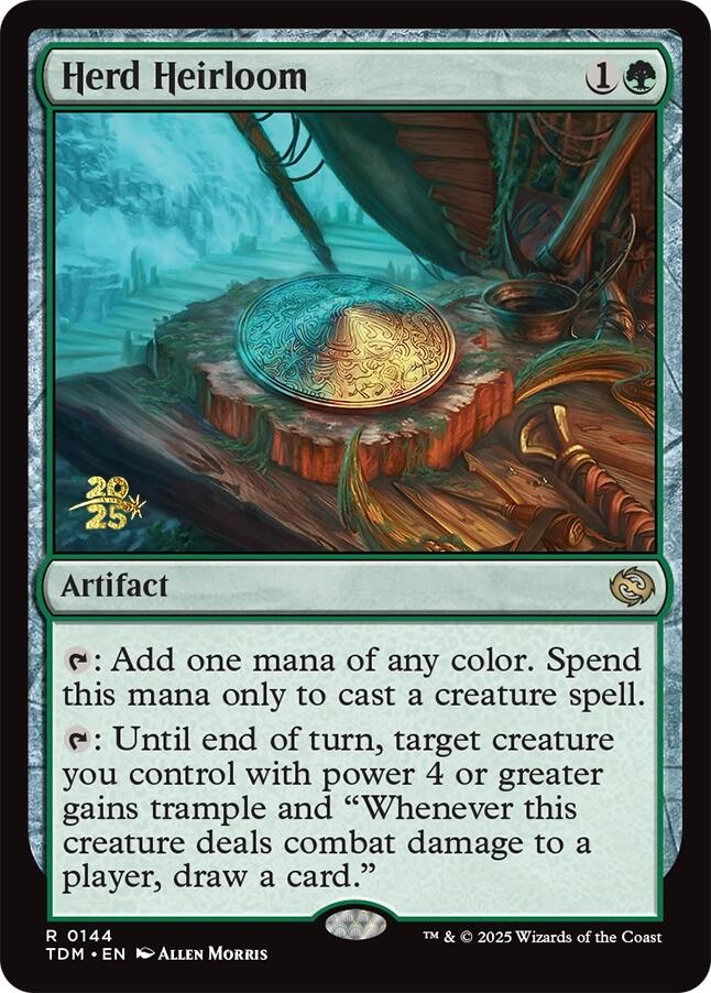 Herd Heirloom [Tarkir: Dragonstorm Prerelease Promos] | Cards and Coasters CA