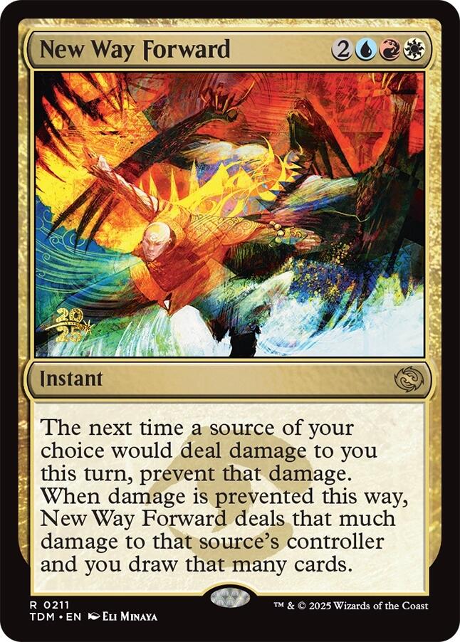 New Way Forward [Tarkir: Dragonstorm Prerelease Promos] | Cards and Coasters CA