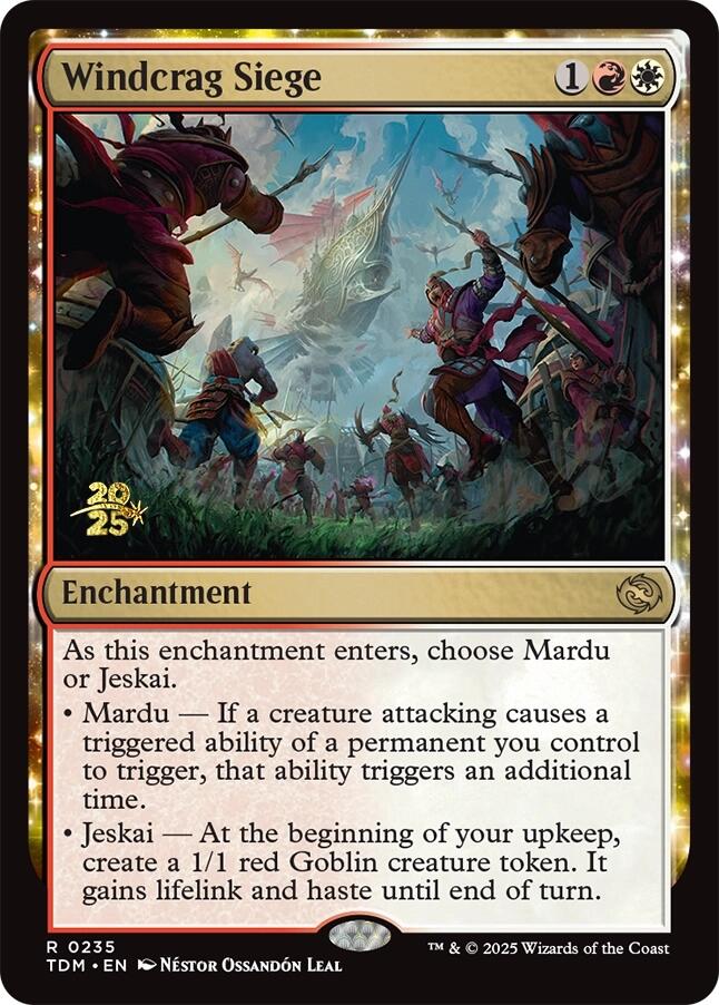Windcrag Siege [Tarkir: Dragonstorm Prerelease Promos] | Cards and Coasters CA