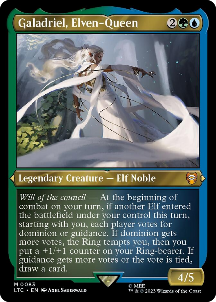 Galadriel, Elven-Queen (Display Commander) [The Lord of the Rings: Tales of Middle-Earth Commander] | Cards and Coasters CA